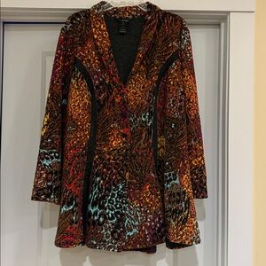 Ali Miles Multicolor Print Cardigan/Jacket Excellent Condition.